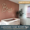 Custom Wood Baby Name Sign | Letter Wall Art | Kids Room Art | Wall Art for Nursery | Baby Name Sign | Kids Room Decor | Wooden Sign | USA