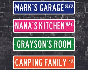 Custom Road Signs I Personalized Road Sign I Custom Metal Street Sign I Design Your Own Street Sign I Custom Street Sign I Made in USA