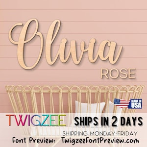 Custom Wood Baby Name Sign | Letter Wall Art | Kids Room Art | Wall Art for Nursery | Baby Name Sign | Kids Room Decor | Wooden Sign | USA