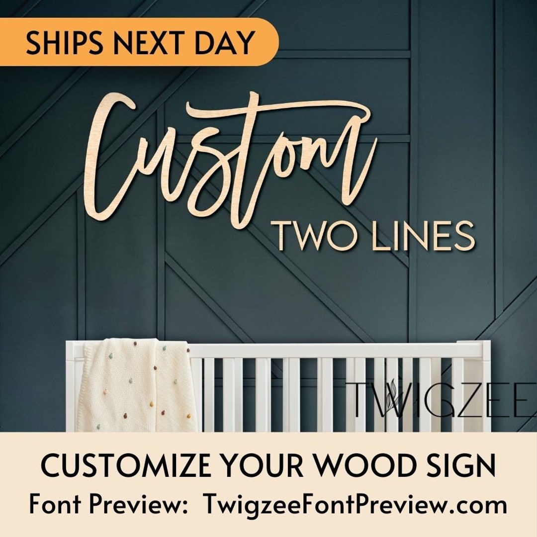 Custom Wood Baby Name Sign | Letter Wall Art | Kids Room Art | Wall Art ...