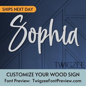 Custom Wood Baby Name Sign | Letter Wall Art | Kids Room Art | Wall Art for Nursery | Baby Name Sign | Kids Room Decor | Wooden Sign | USA