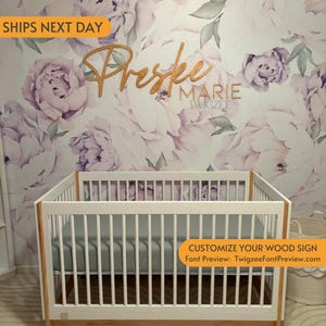 Custom Wood Baby Name Sign | Letter Wall Art | Kids Room Art | Wall Art for Nursery | Baby Name Sign | Kids Room Decor | Wooden Sign | USA