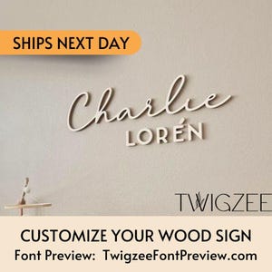 Custom Wood Baby Name Sign | Letter Wall Art | Kids Room Art | Wall Art for Nursery | Baby Name Sign | Kids Room Decor | Wooden Sign | USA
