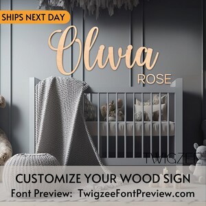 Custom Wood Baby Name Sign | Letter Wall Art | Kids Room Art | Wall Art for Nursery | Baby Name Sign | Kids Room Decor | Wooden Sign | USA