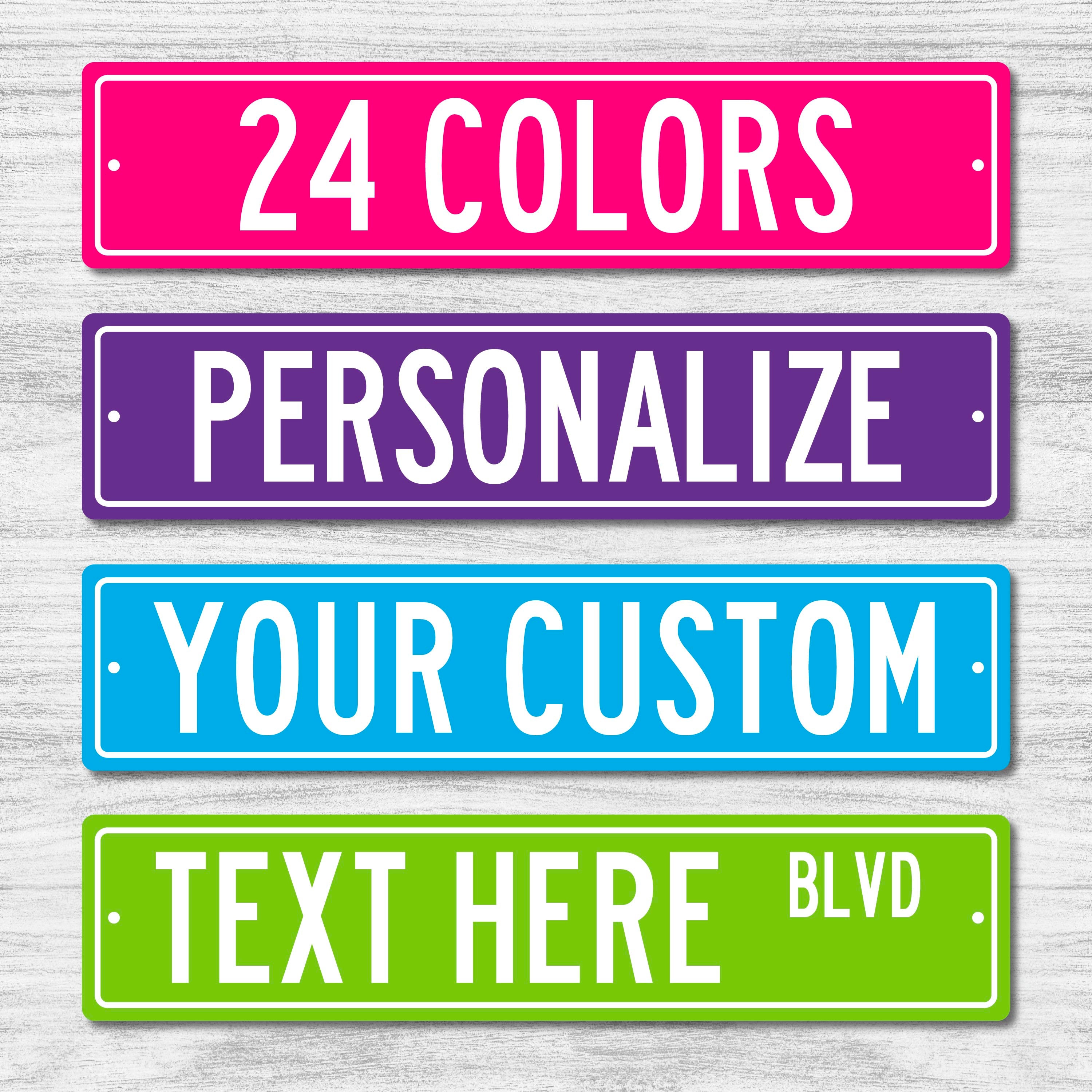 Custom Street Sign Sample Custom Road Signs I Personalized Road Sign I Custom Metal Street Sign I ...