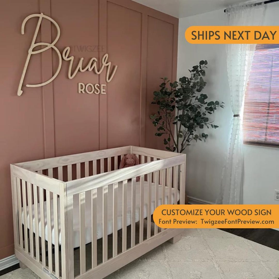 Custom Wood Baby Name Sign | Letter Wall Art | Kids Room Art | Wall Art ...