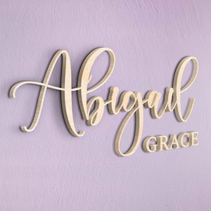 Custom Wood Baby Name Sign | Letter Wall Art | Kids Room Art | Wall Art for Nursery | Baby Name Sign | Kids Room Decor | Wooden Sign | USA
