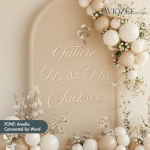 Personalized Future Mr & Mrs Sign | Custom Wedding Wooden Sign