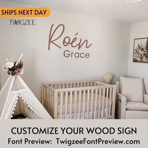 Custom Wood Baby Name Sign | Letter Wall Art | Kids Room Art | Wall Art for Nursery | Baby Name Sign | Kids Room Decor | Wooden Sign | USA