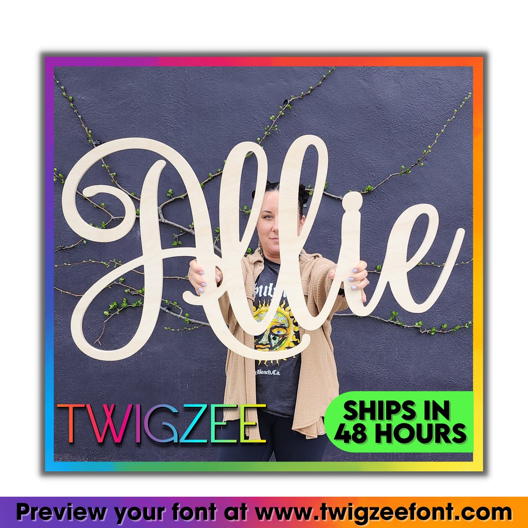 Custom Wood Baby Name Sign Letter Wall Art Kids Room Art Wall Art for