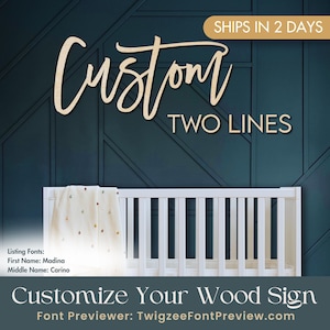 Custom Wood Baby Name Sign | Letter Wall Art | Kids Room Art | Wall Art for Nursery | Baby Name Sign | Kids Room Decor | Wooden Sign | USA