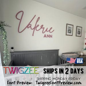 Custom Wood Baby Name Sign | Letter Wall Art | Kids Room Art | Wall Art for Nursery | Baby Name Sign | Kids Room Decor | Wooden Sign | USA