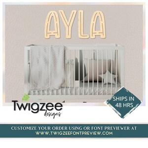 Custom Wood Baby Name Sign | Letter Wall Art | Kids Room Art | Wall Art for Nursery | Baby Name Sign | Kids Room Decor | Wooden Sign | USA