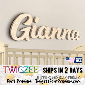 Custom Wood Baby Name Sign | Letter Wall Art | Kids Room Art | Wall Art for Nursery | Baby Name Sign | Kids Room Decor | Wooden Sign | USA