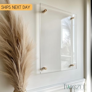 Custom Acrylic Floating Wall Board – Clear Acrylic Sign for Home, Office, Task Management, Reminders, and Stylish Wall Organization
