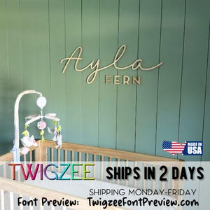 Custom Wood Baby Name Sign | Letter Wall Art | Kids Room Art | Wall Art for Nursery | Baby Name Sign | Kids Room Decor | Wooden Sign | USA