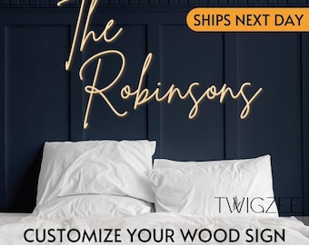 Family Name Sign, Wood Name Sign, Wedding Backdrop, Custom Wedding Decor, Rustic Wedding, Last Name Sign, Wedding Gift, Engagement Gift