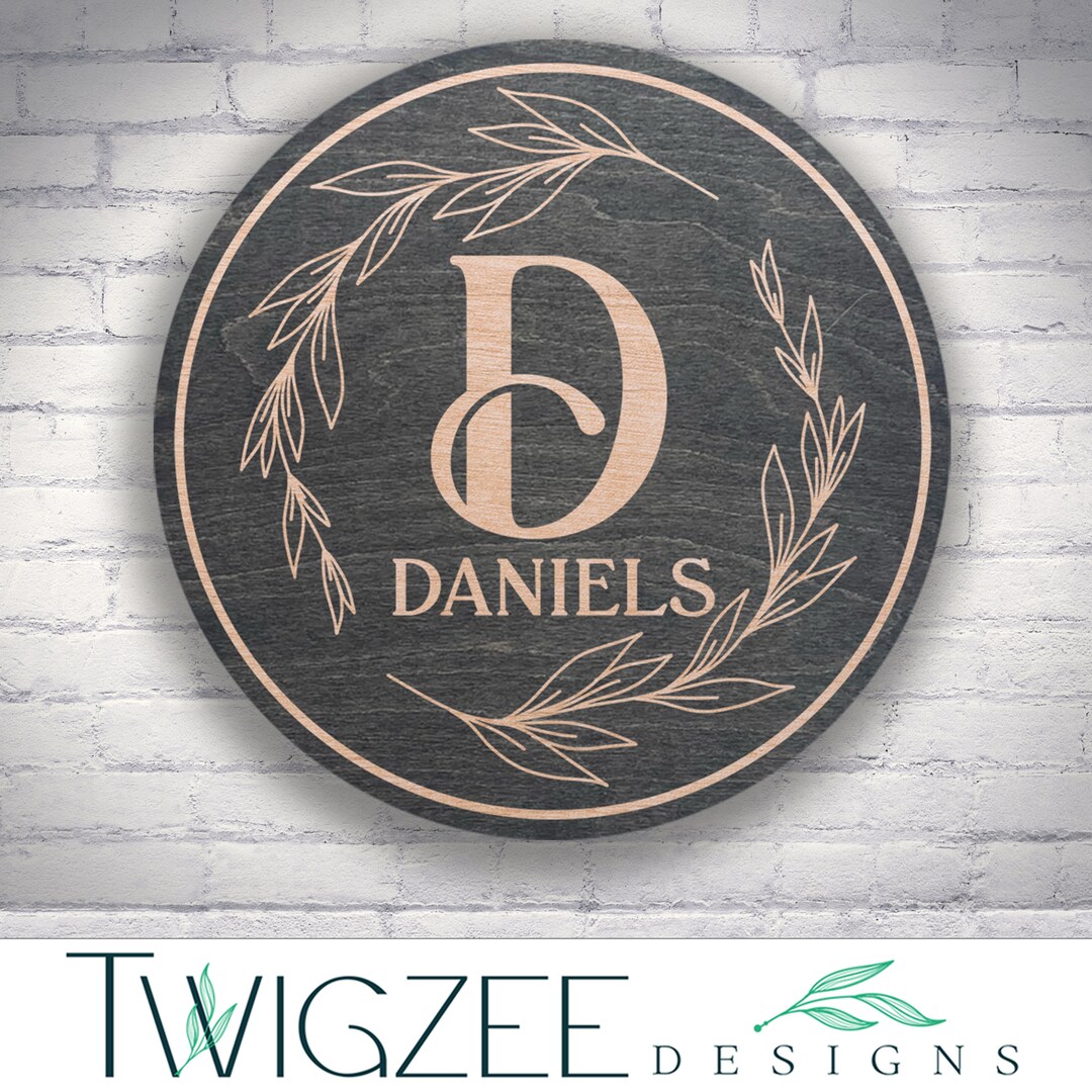 Custom Wooden Family Name Sign I Personalized Engraved Wood Sign I ...