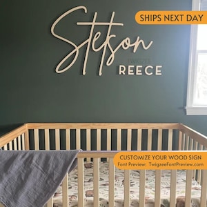 Custom Wood Baby Name Sign | Letter Wall Art | Kids Room Art | Wall Art for Nursery | Baby Name Sign | Kids Room Decor | Wooden Sign | USA