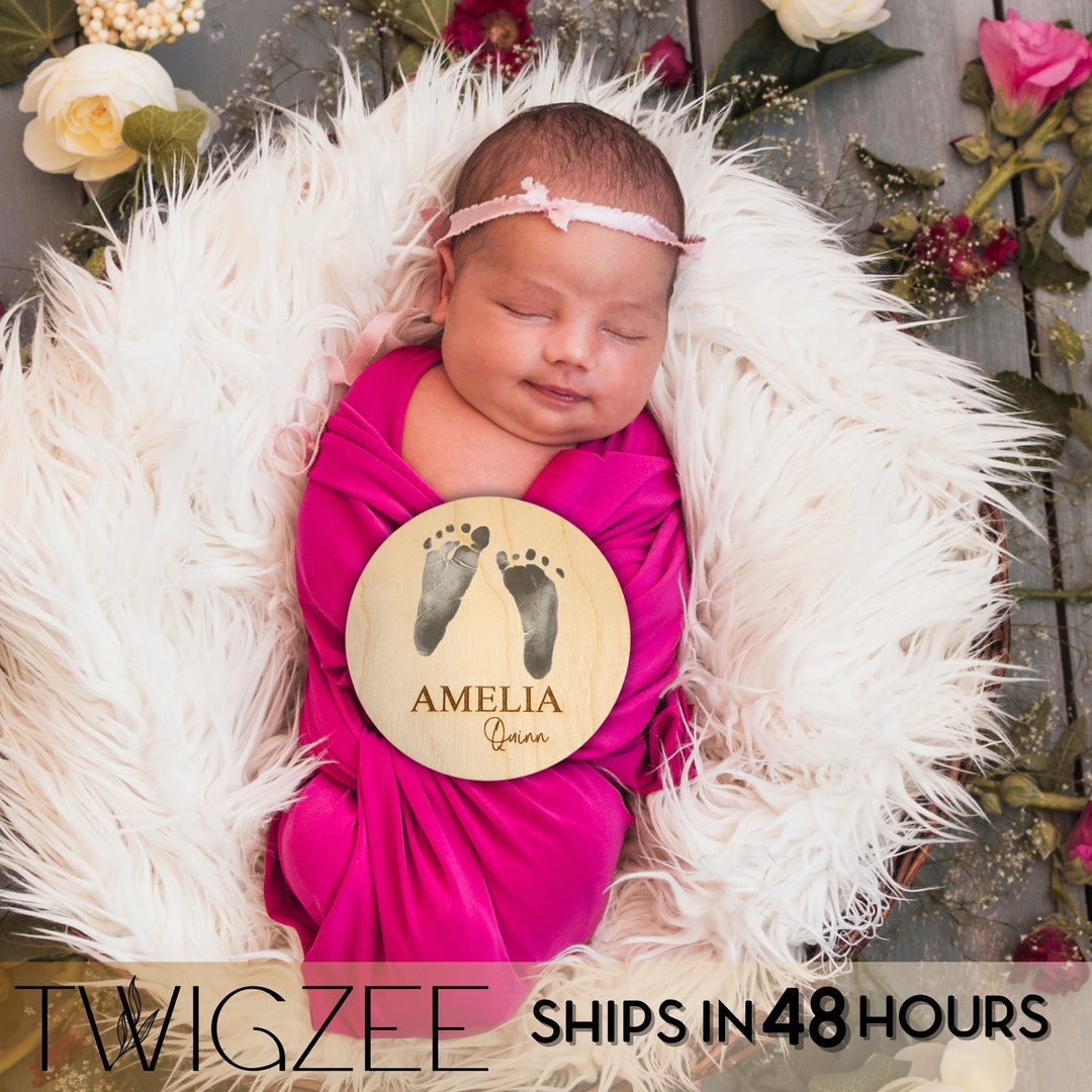 Birth Announcement Sign Personalized Baby Name Sign Newborn Photo Prop