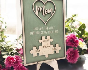 BiZylvyx Geschenkkarte 'An Important Piece Mom' – Emotionale Karte Für Mama