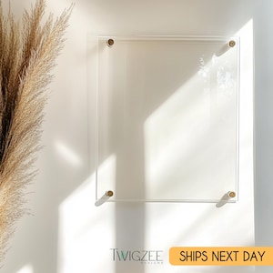 Custom Acrylic Floating Wall Board – Clear Acrylic Sign for Home, Office, Task Management, Reminders, and Stylish Wall Organization