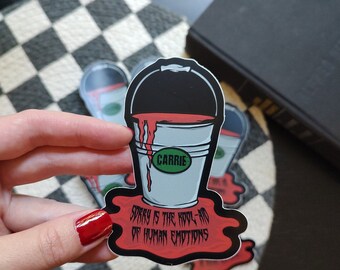 Stephen King's Carrie Sticker with Quote