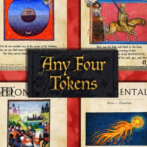 MTG Bestiary Mix & Match Elke 4 Tokens-bundel