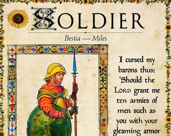 MTG Bestiary: Soldier token (spearman variant)