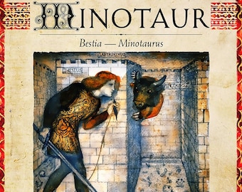 MTG Bestiary: Minotaur token (Pre-Raphaelite variant)