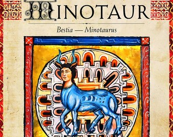 MTG Bestiary: Minotaur token (medieval variant)