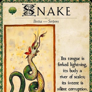 MTG Bestiary: G Snake-token (gepluimde variant)