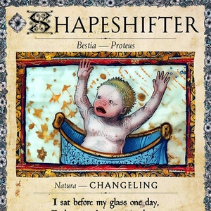 MTG Bestiary: kleurloze shapeshifter-token (babyvariant)