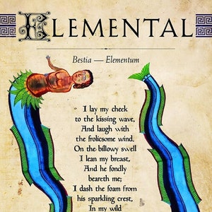MTG Bestiary: Elementar Token (blau 1/0)