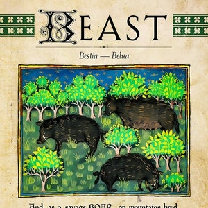 Bestiario MTG: Pedina Bestia 3/3 (variante cinghiali)
