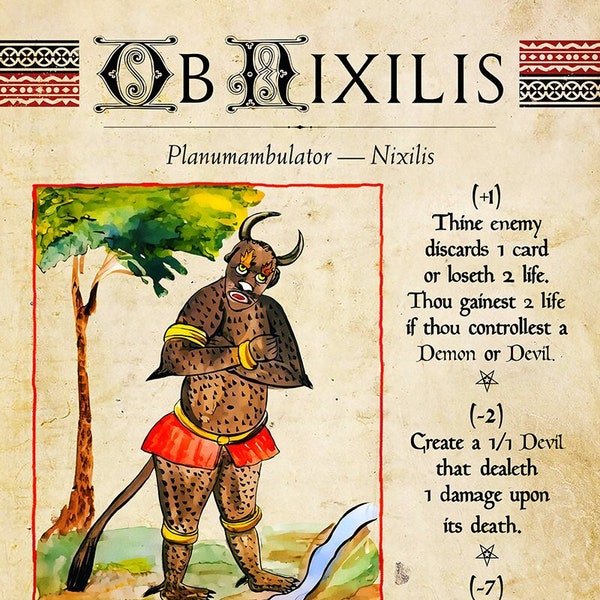 MTG Bestiary: Ob Nixilis the Adversary token