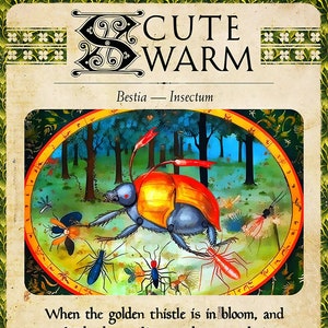 Bestiário MTG: Ficha de Enxame de Scute