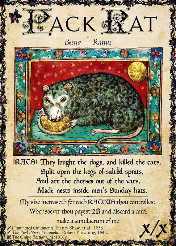 MTG Bestiary: Pack Rat Token (3 Choices!) - Etsy MTG Bestiary: Pack Rat Token (3 Choices!) - Etsy