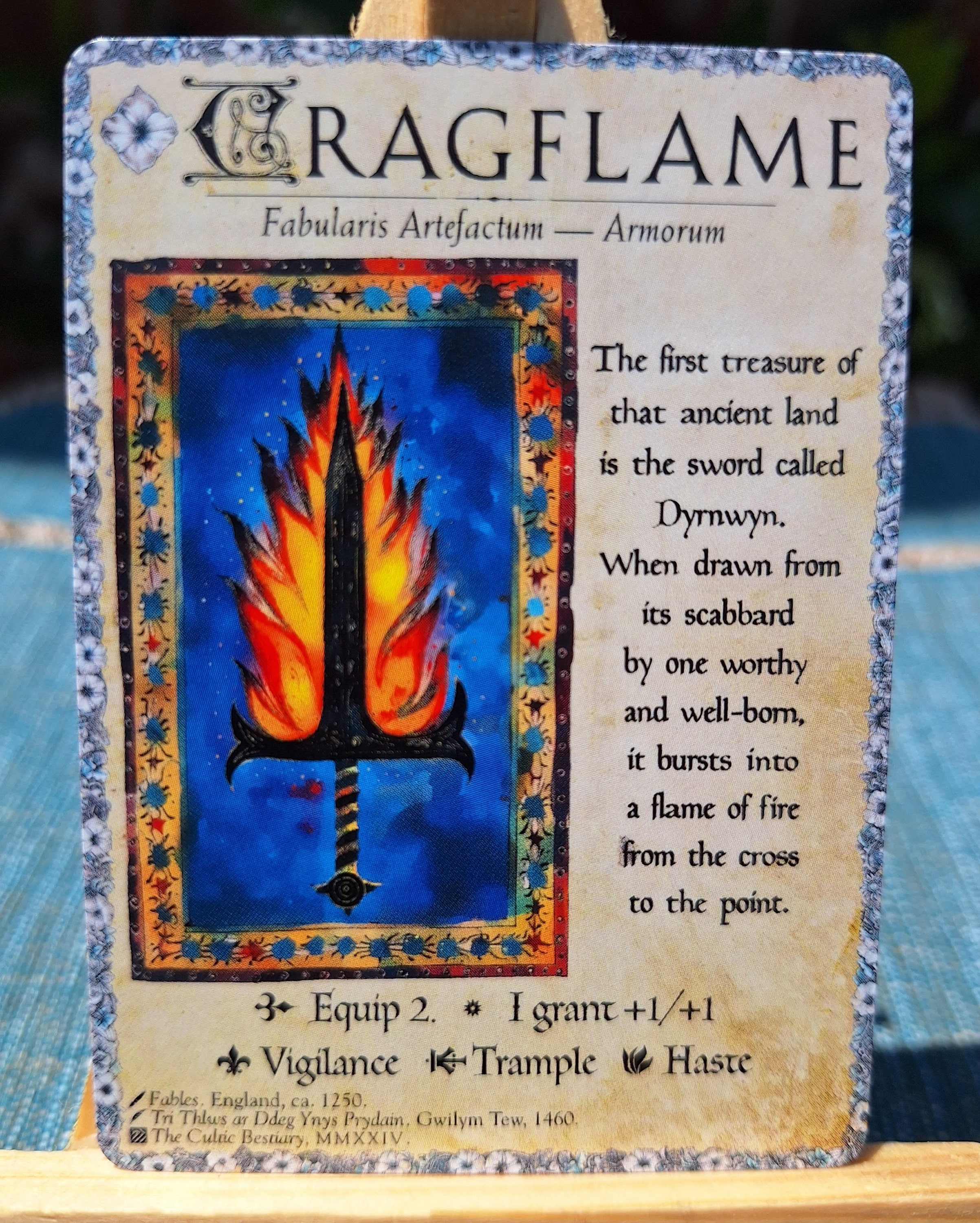 MTG Bestiary: Cragflame Token - Etsy
