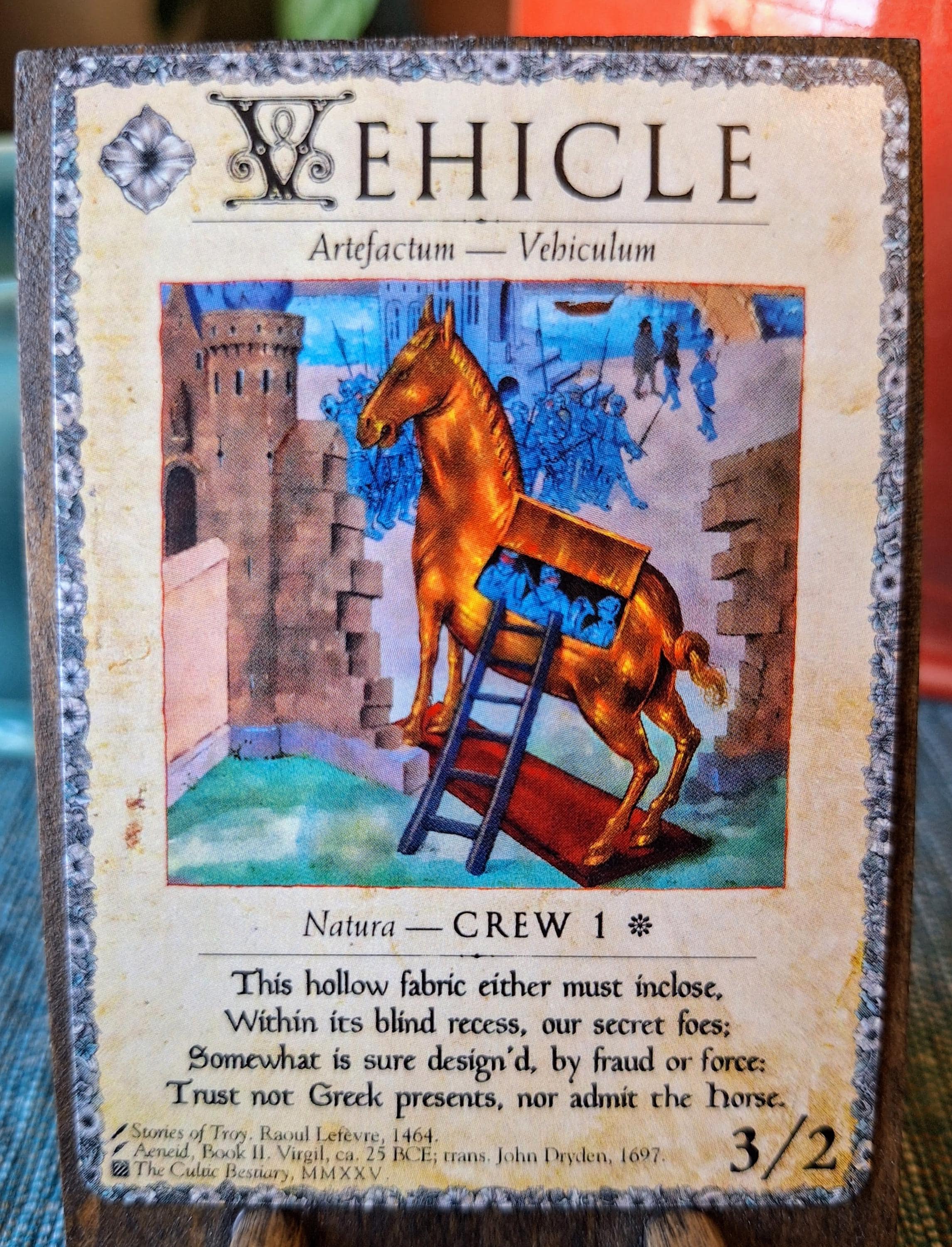 horse mtg cards MTG MTG Gift Horse Unstable card Magic the Gathering NM COntraption –  Omniphustoys main image 0