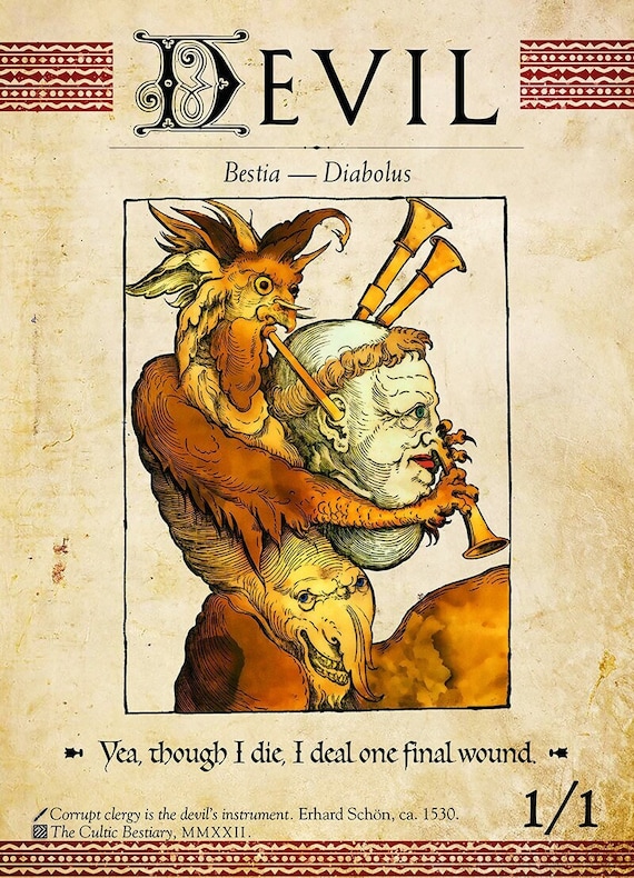 MTG Bestiary: Devil Token - Etsy Canada