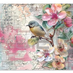 Nouvelle carte postale Art printanier