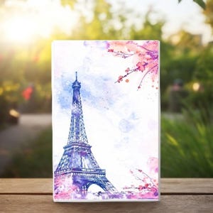 Carte postale : « Tour Eiffel au printemps »