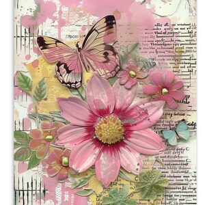 Carte postale "Printemps rose"
