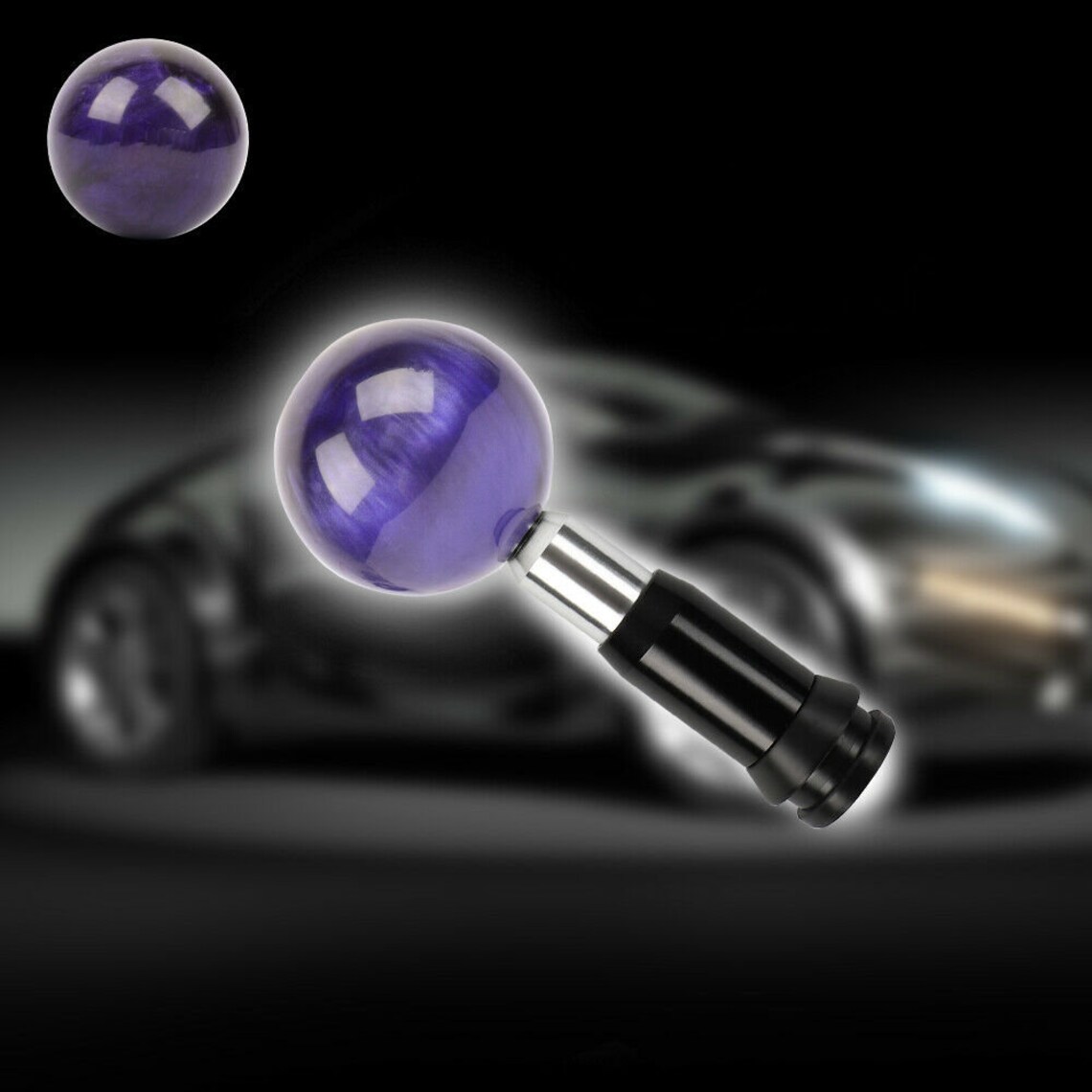 Universal jdm pearl purple round ball shift knob automatic car Etsy