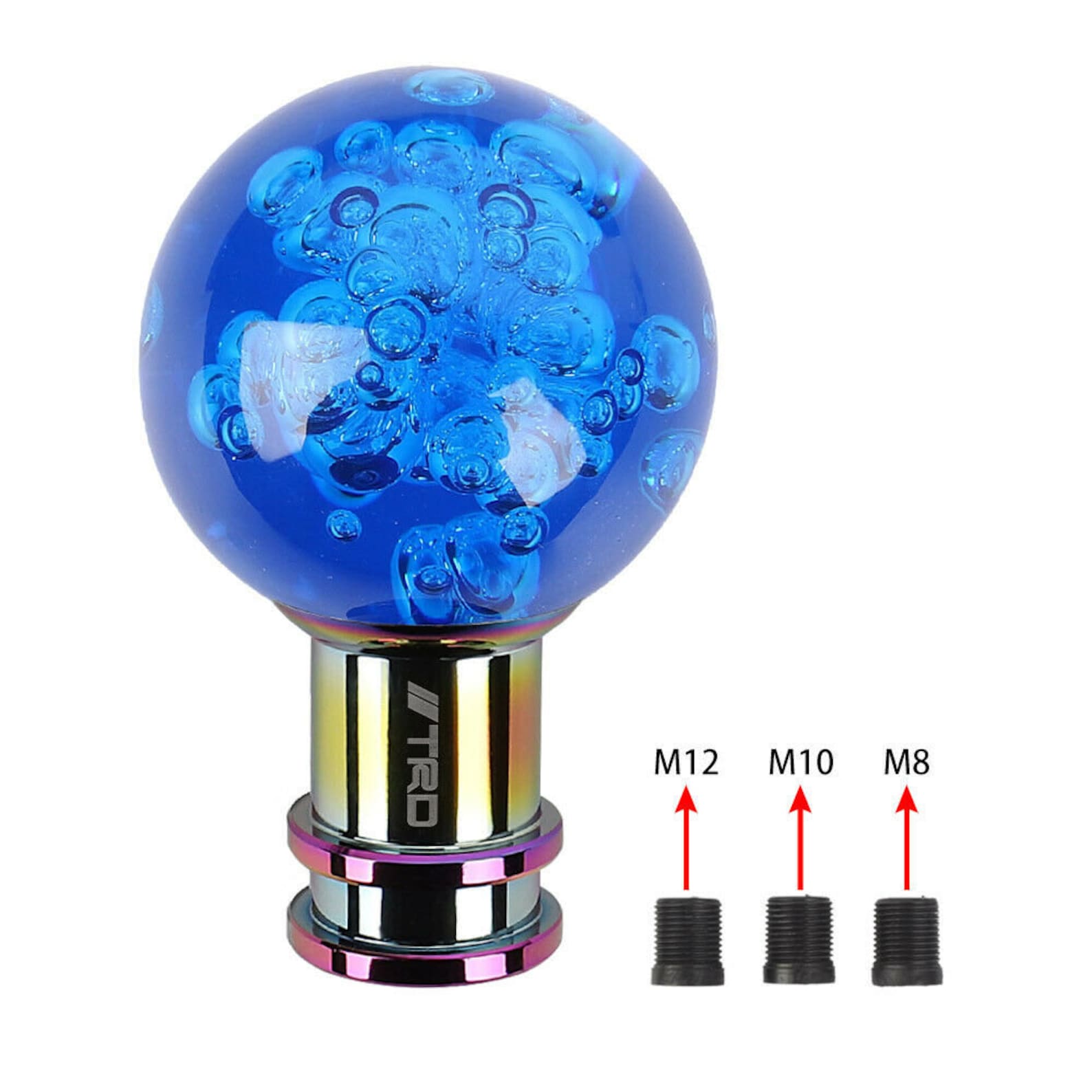 Jdm trd crystal blue round ball shift knob for manual shifter Etsy
