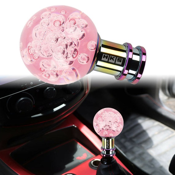 Hks crystal pink round ball shift knob for manual car racing Etsy