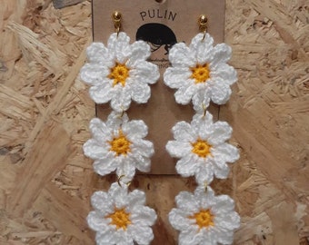 Pulin Crochet Chamomile Earrings