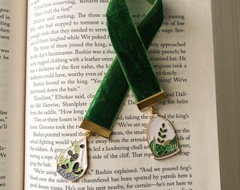 Plant Lover Ribbon Bookmark, Succulents, Book Accessories, Bookstagram, Bookworm Gift, Gifts Under 15, Handmade Gift for Her, Personalized