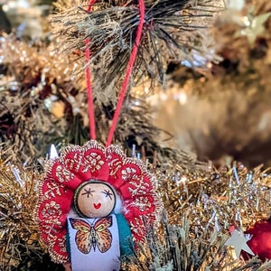Handmade walnut shell baby,Christmas tree ornament, home décor, party favor,Christmas ornament,holiday, Christmas,gift,baby shower,guest fav